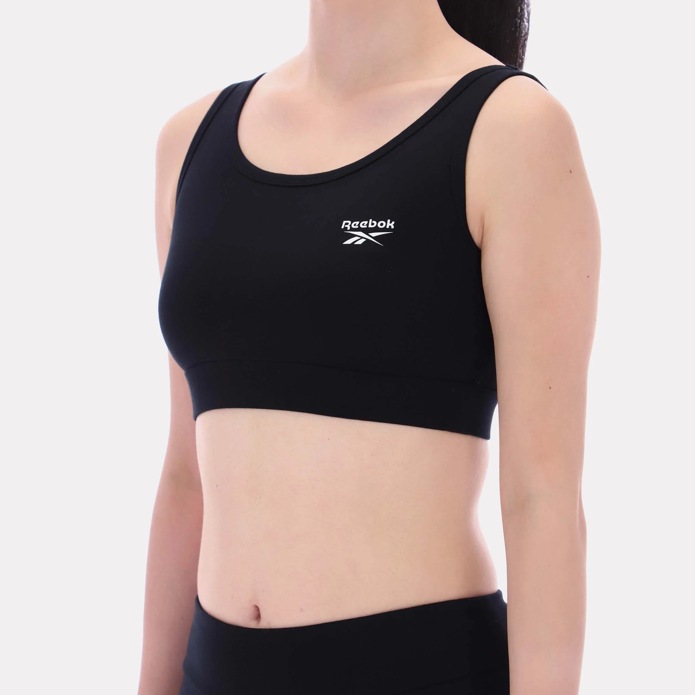 Reebok Apparel Women Scoop Neck Bra Top BLACK - Image 4