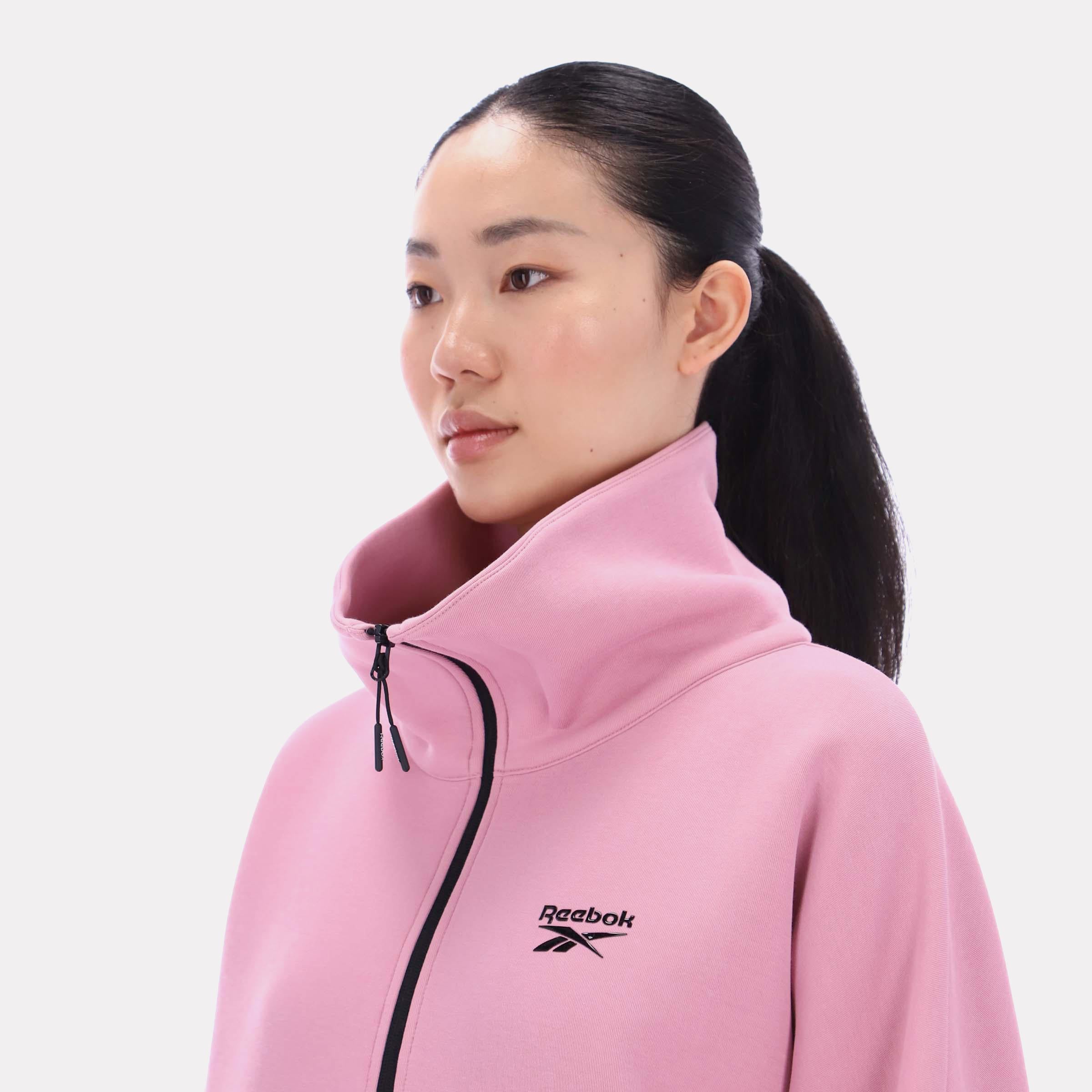 Reebok Apparel Women Scuba Retro 70’s Sweatshirt DUSTY ROSE - Image 3