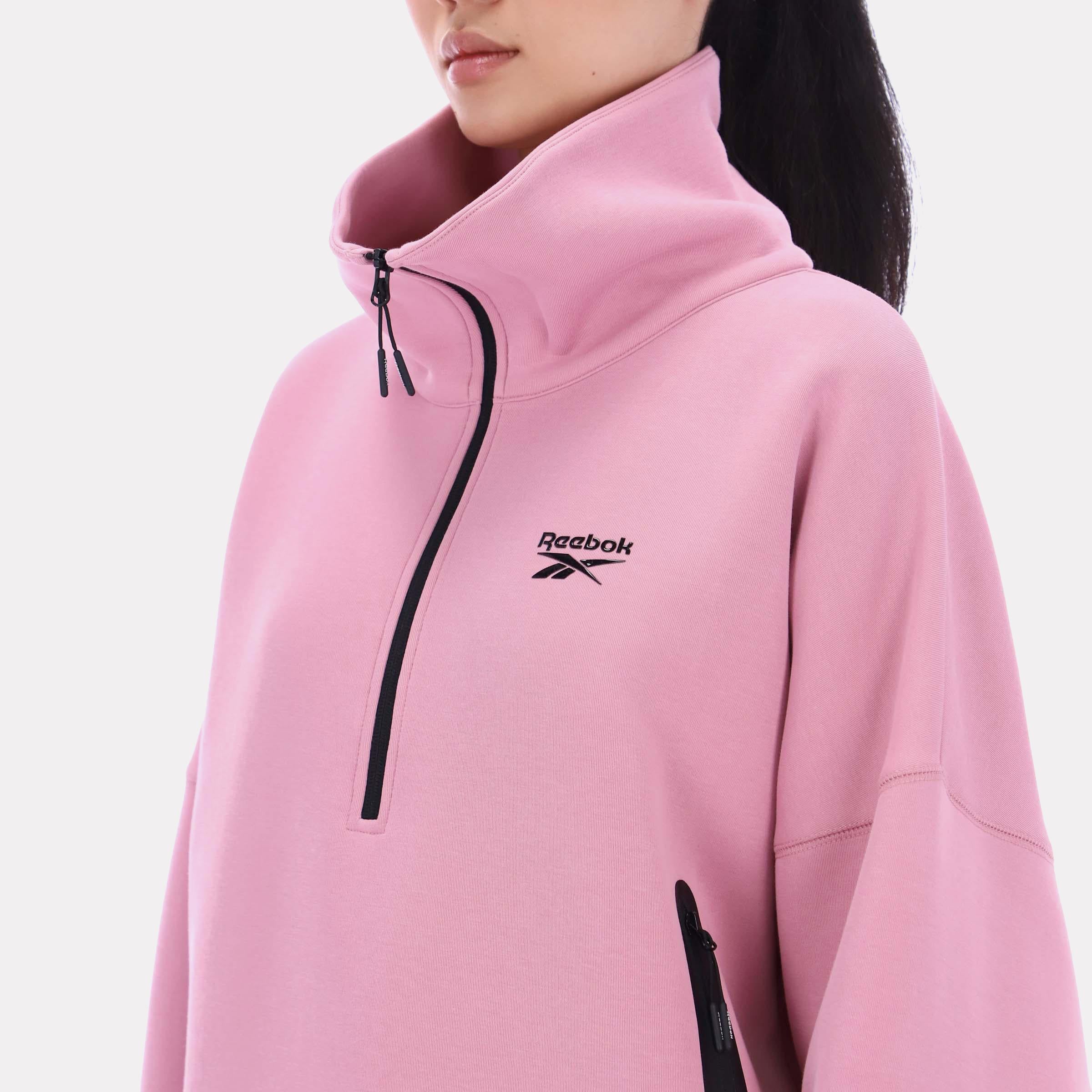 Reebok Apparel Women Scuba Retro 70’s Sweatshirt DUSTY ROSE - Image 4