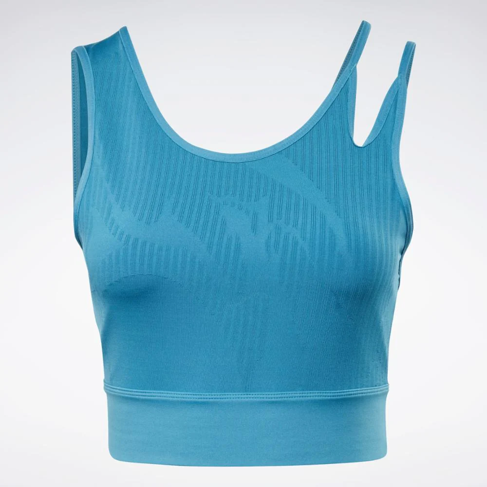 Reebok Apparel Women Seamless Training Crop Top STEBLU - Image 7