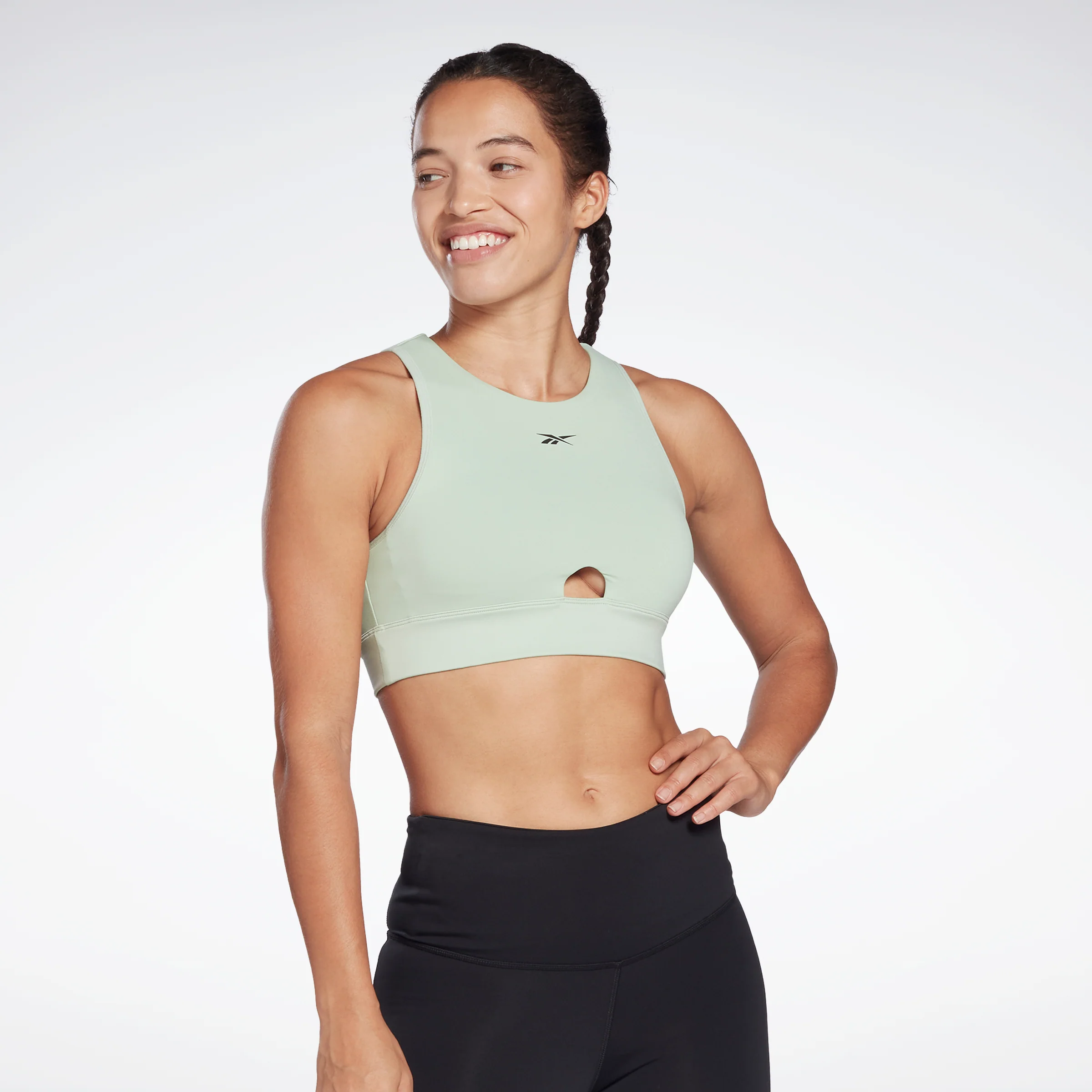 Reebok Apparel Women Studio Beyond The Sweat Crop Top Lgtsag