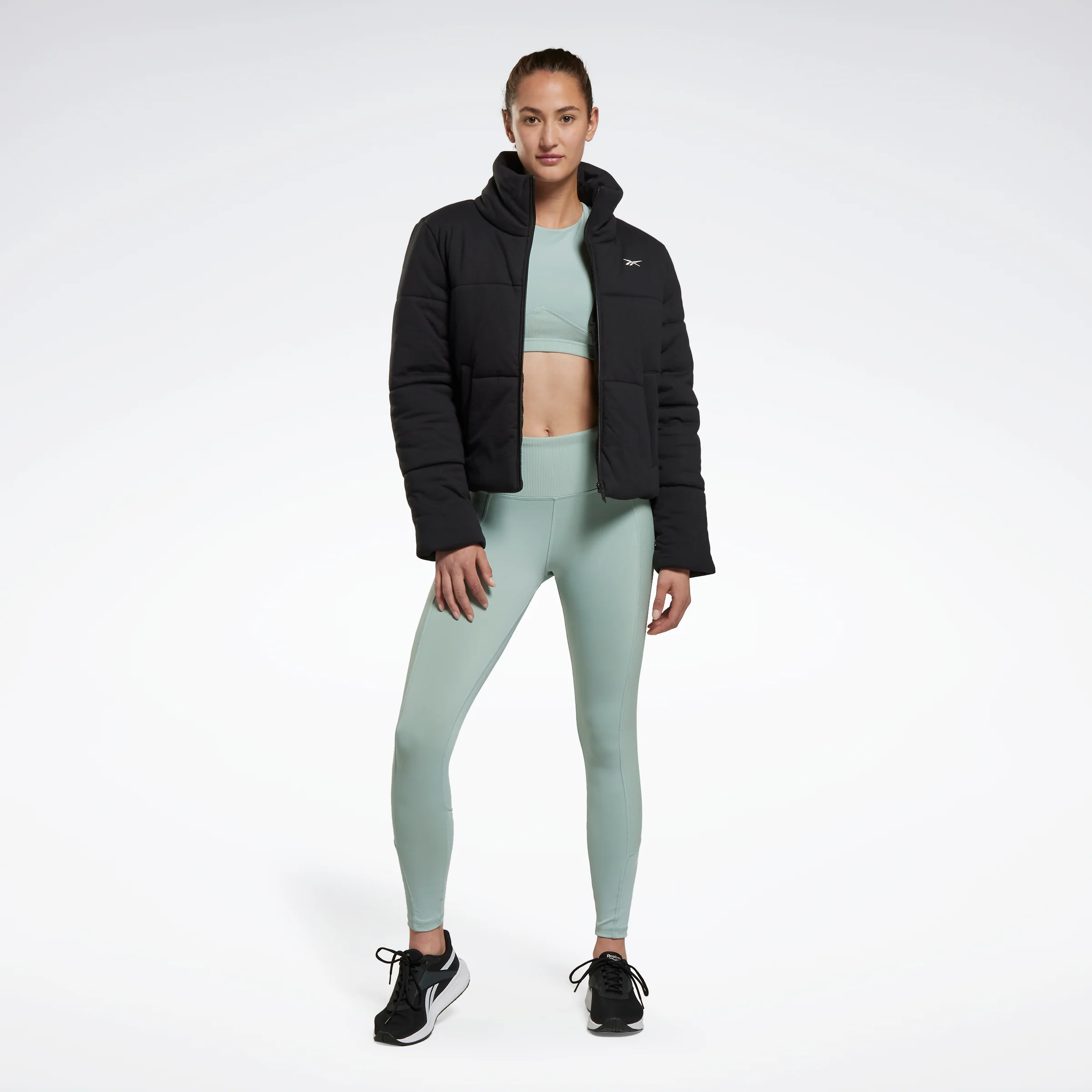 Reebok Apparel Women Studio Puffer Jacket Black - Image 2