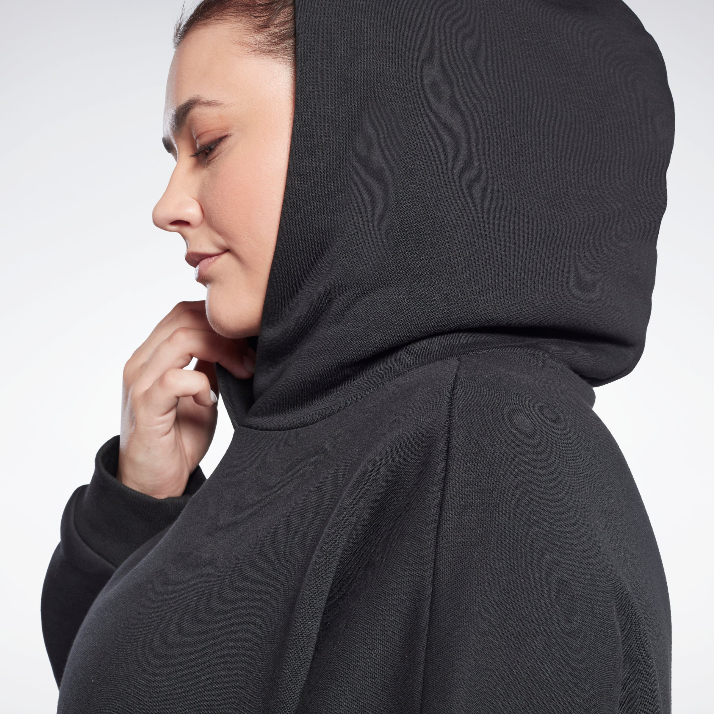 Reebok Apparel Women Studio Recycled Oversize Hoodie (Plus Size) Black - Image 3