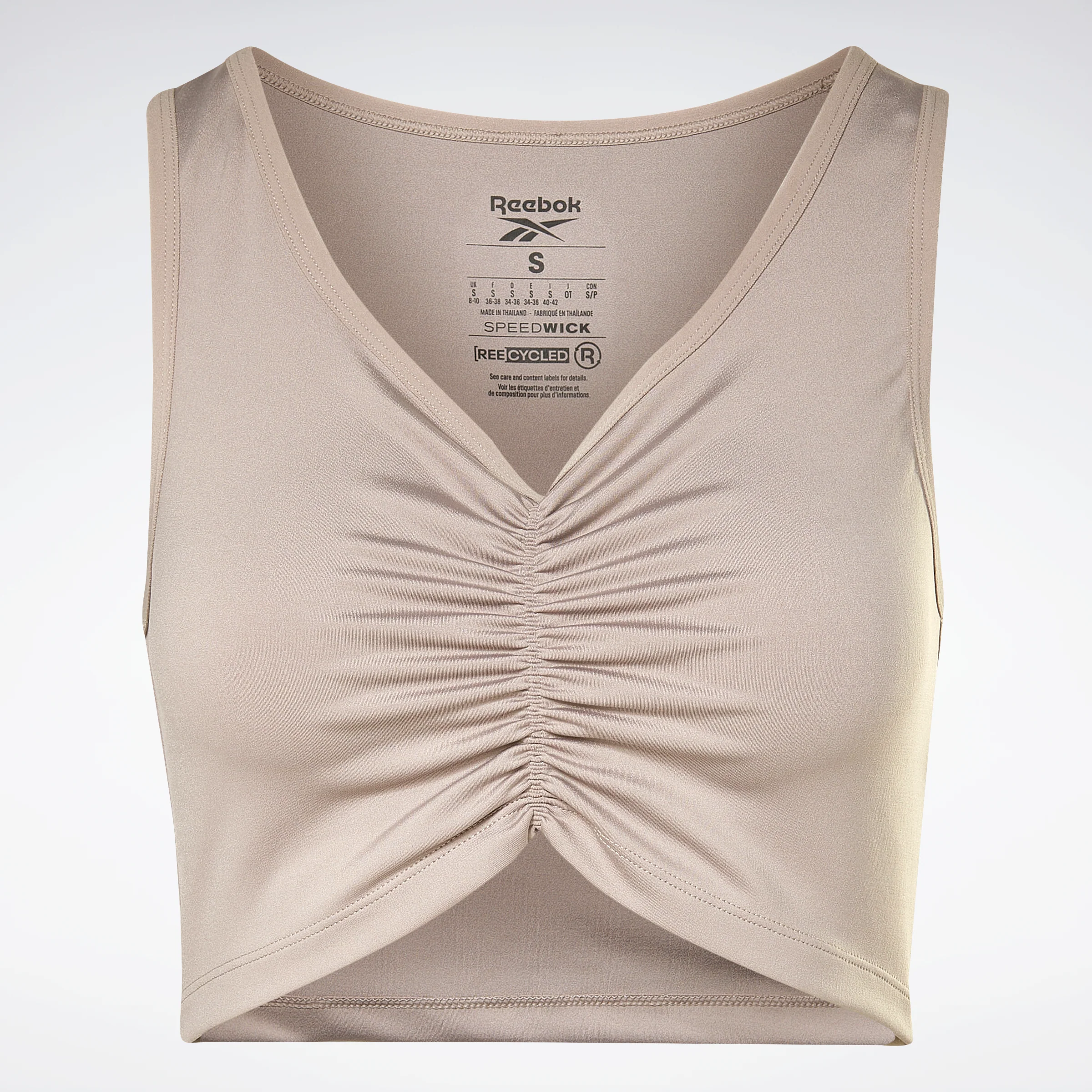 Reebok Apparel Women Studio Ruched Cropped Tank Top Bougry - Image 6