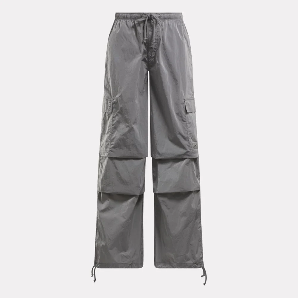Reebok Apparel Women Studio Style Cargo Pants METALLIC SILVER - Image 4