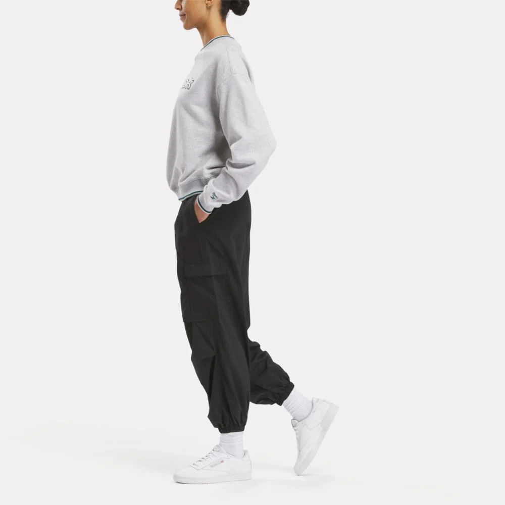 Reebok Apparel Women Team Crew Sweatshirt LIGHT GREY HEATHER - Image 2