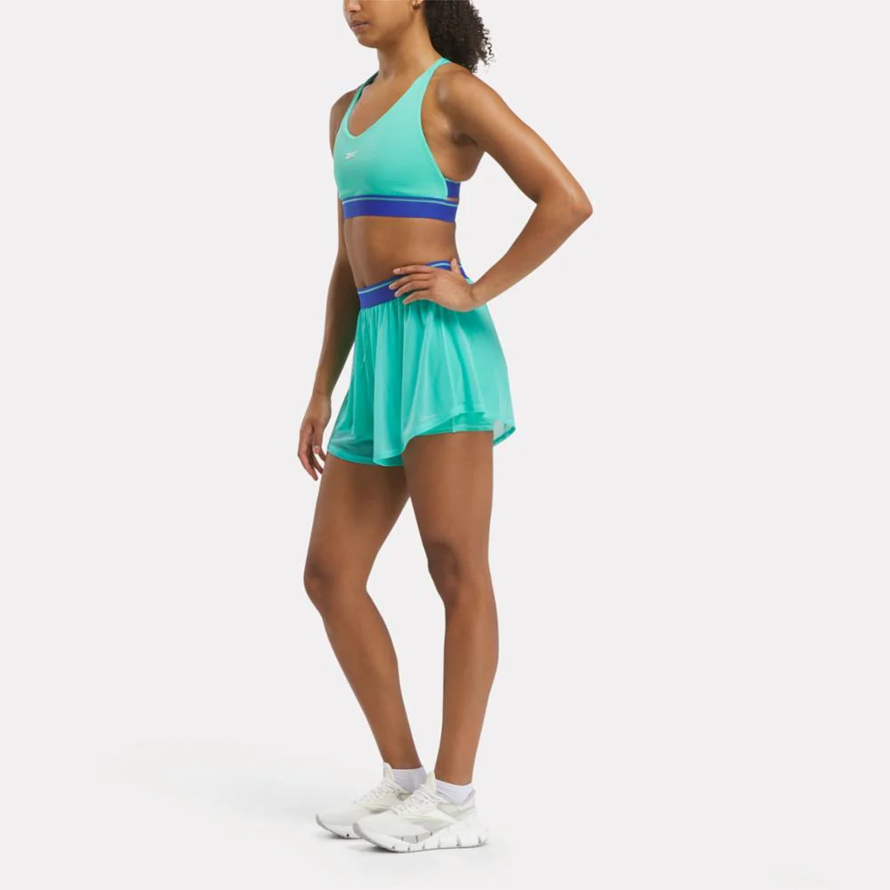 Reebok Apparel Women Team Knit Shorts UNLEASHED GREEN - Image 2
