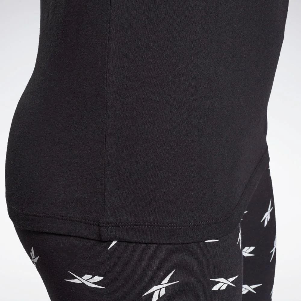 Reebok Apparel Women Training Essentials Graphic Tank Top BLACK - Image 5