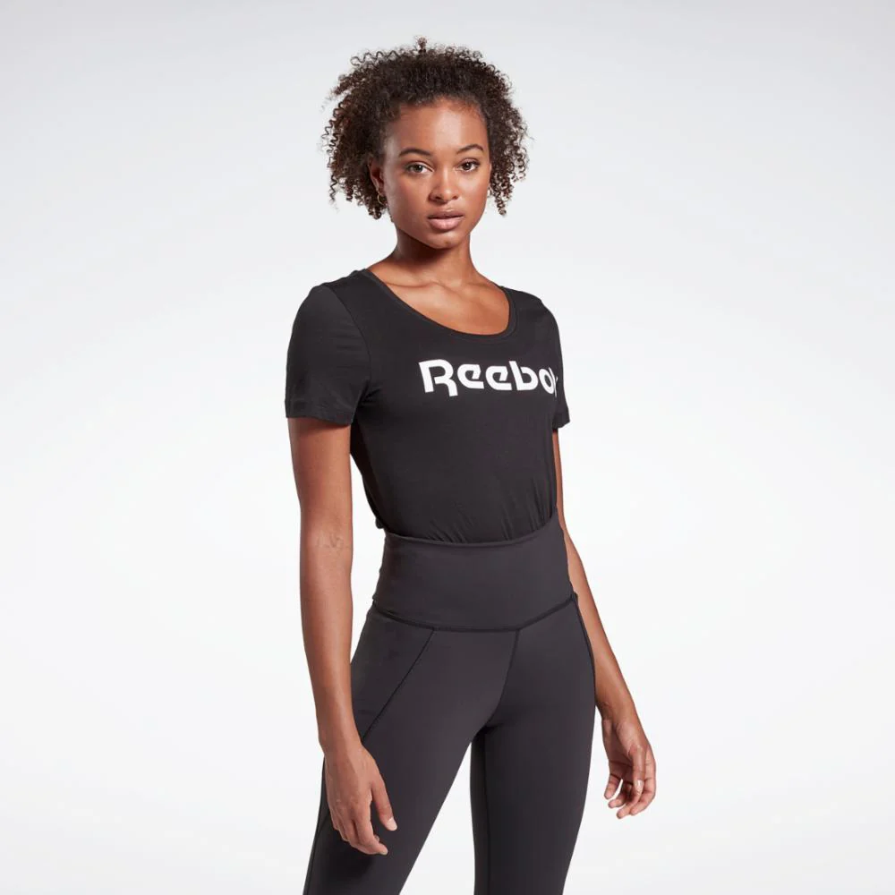 Reebok Apparel Women Training Essentials Graphic Tee BLACK