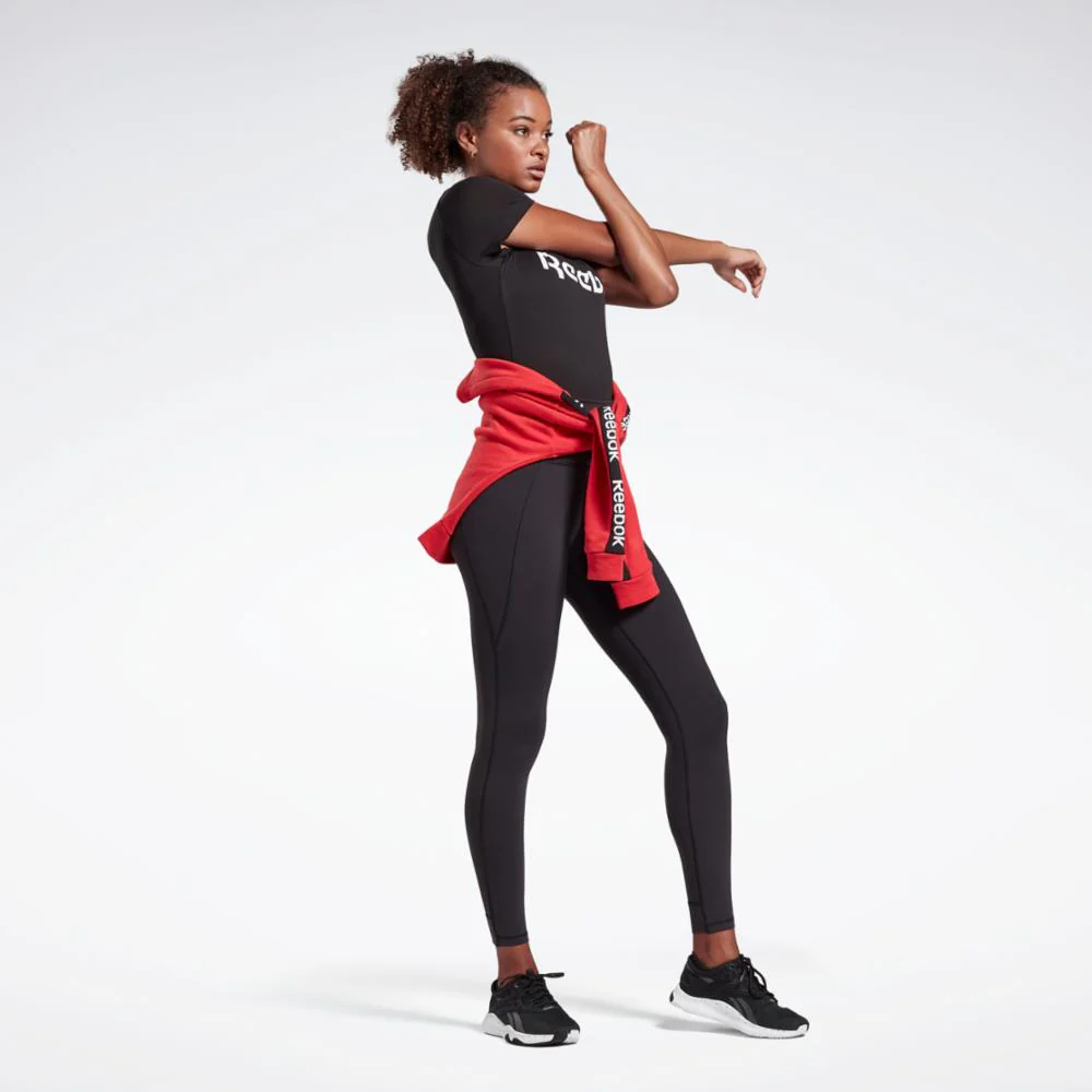 Reebok Apparel Women Training Essentials Graphic Tee BLACK - Image 2