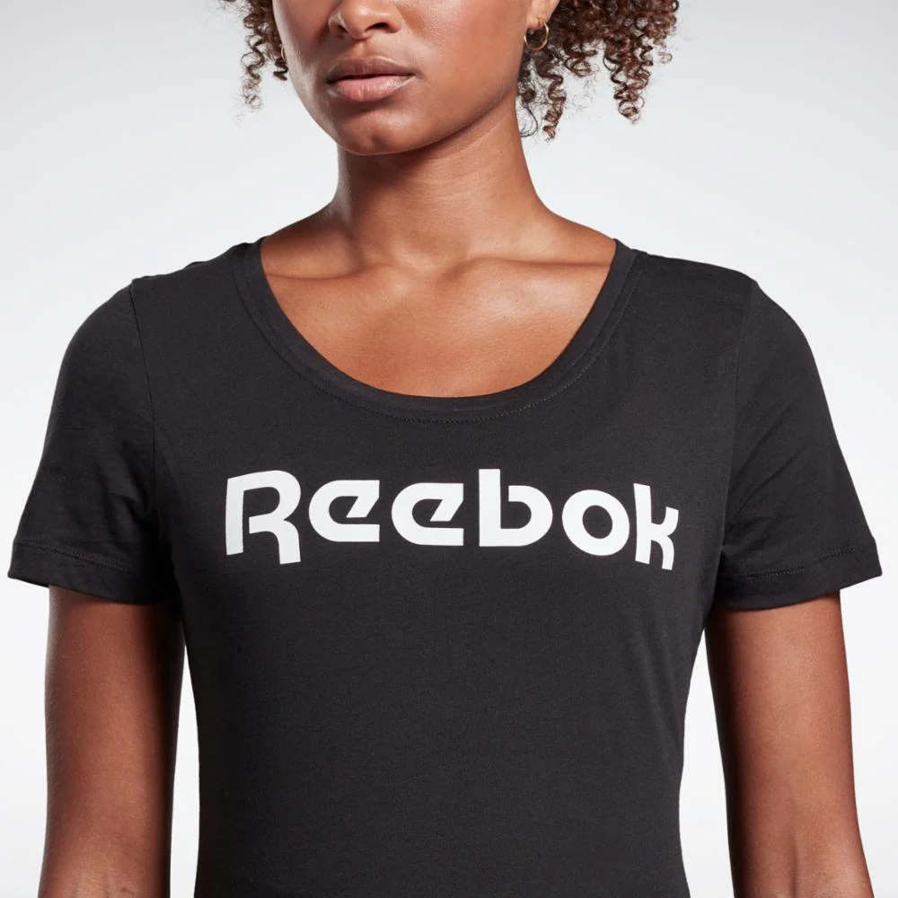 Reebok Apparel Women Training Essentials Graphic Tee BLACK - Image 4