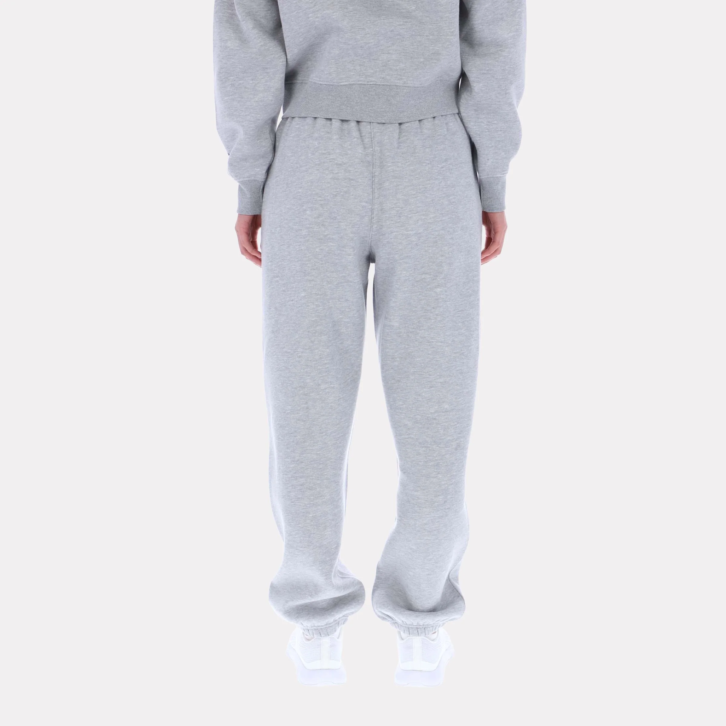 Reebok Apparel Women Triple Boucle Big Logo Joggers LIGHT GREY MARL - Image 2