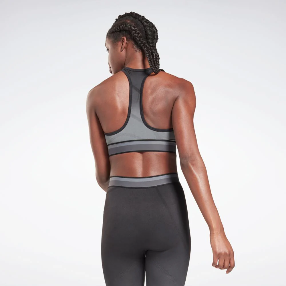 Reebok Apparel Women United By Fitness Seamless Crop Top BLACK/CDGRY6 - Image 3