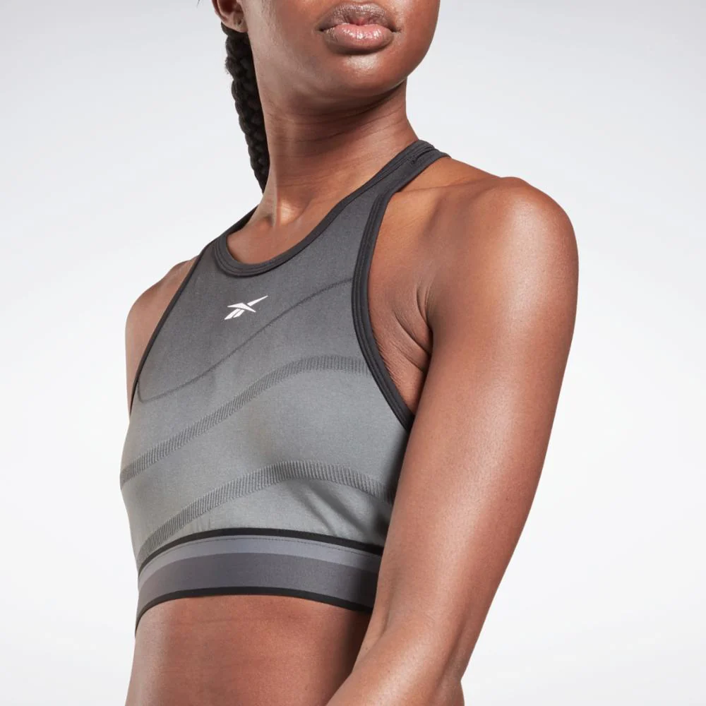 Reebok Apparel Women United By Fitness Seamless Crop Top BLACK/CDGRY6 - Image 4