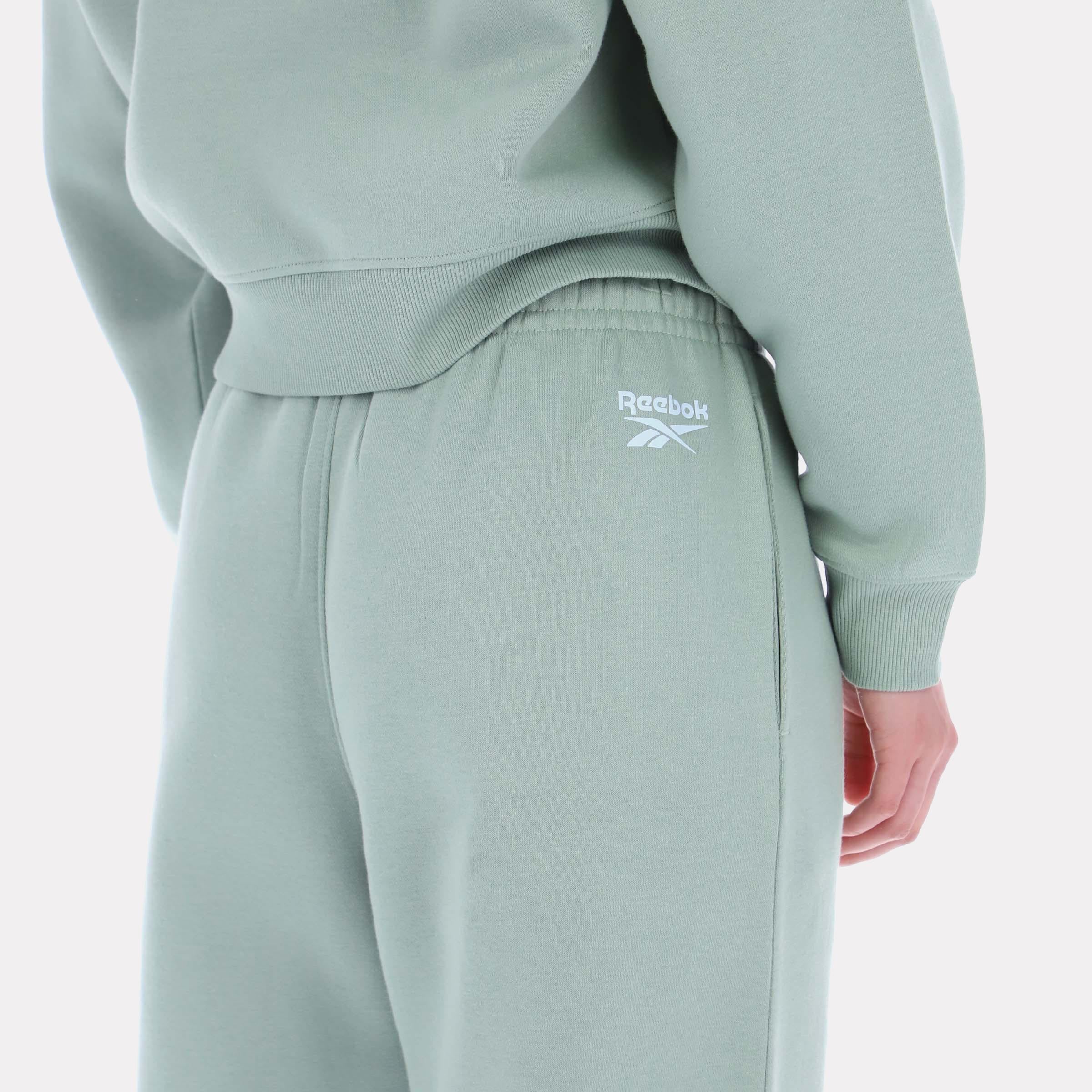 Reebok Apparel Women Varsity Logo Fleece Joggers HYBRID GREEN - Image 3