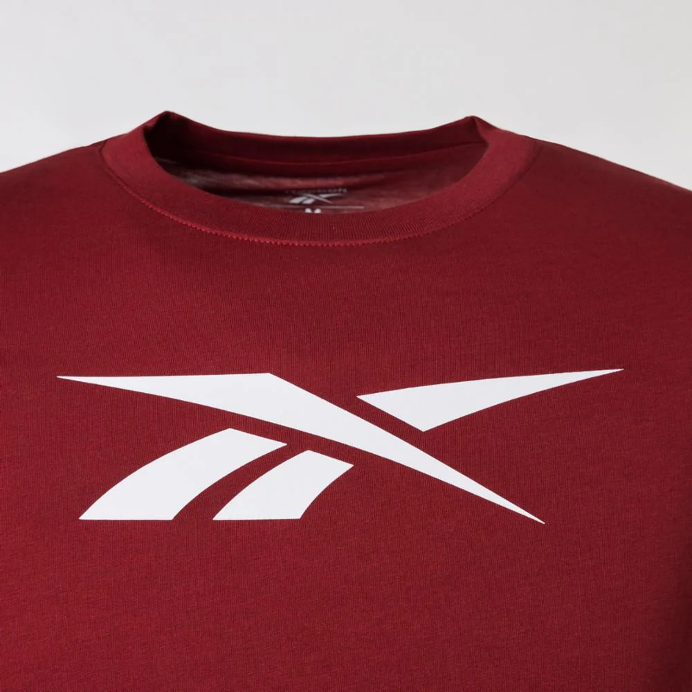 Reebok Apparel Women Vector Graphic T-Shirt RICH MAROON - Image 3