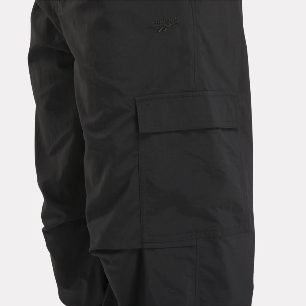 Reebok Apparel Women Wardrobe Essentials Cargo Pants BLACK - Image 5