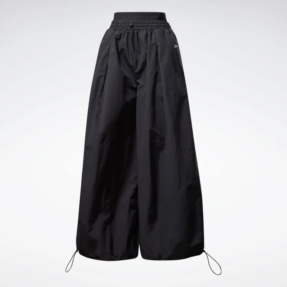Reebok Apparel Women Wide Leg Woven Pants BLACK - Image 7