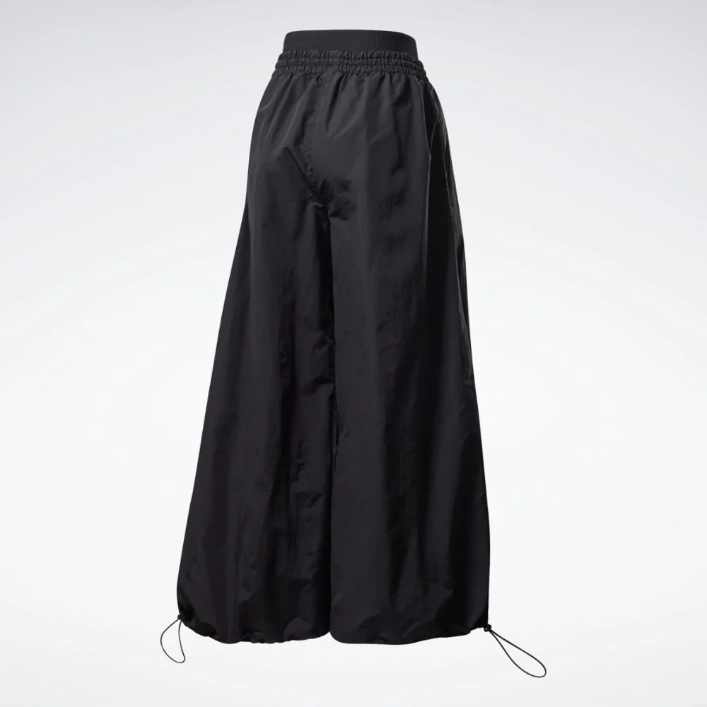 Reebok Apparel Women Wide Leg Woven Pants BLACK - Image 8