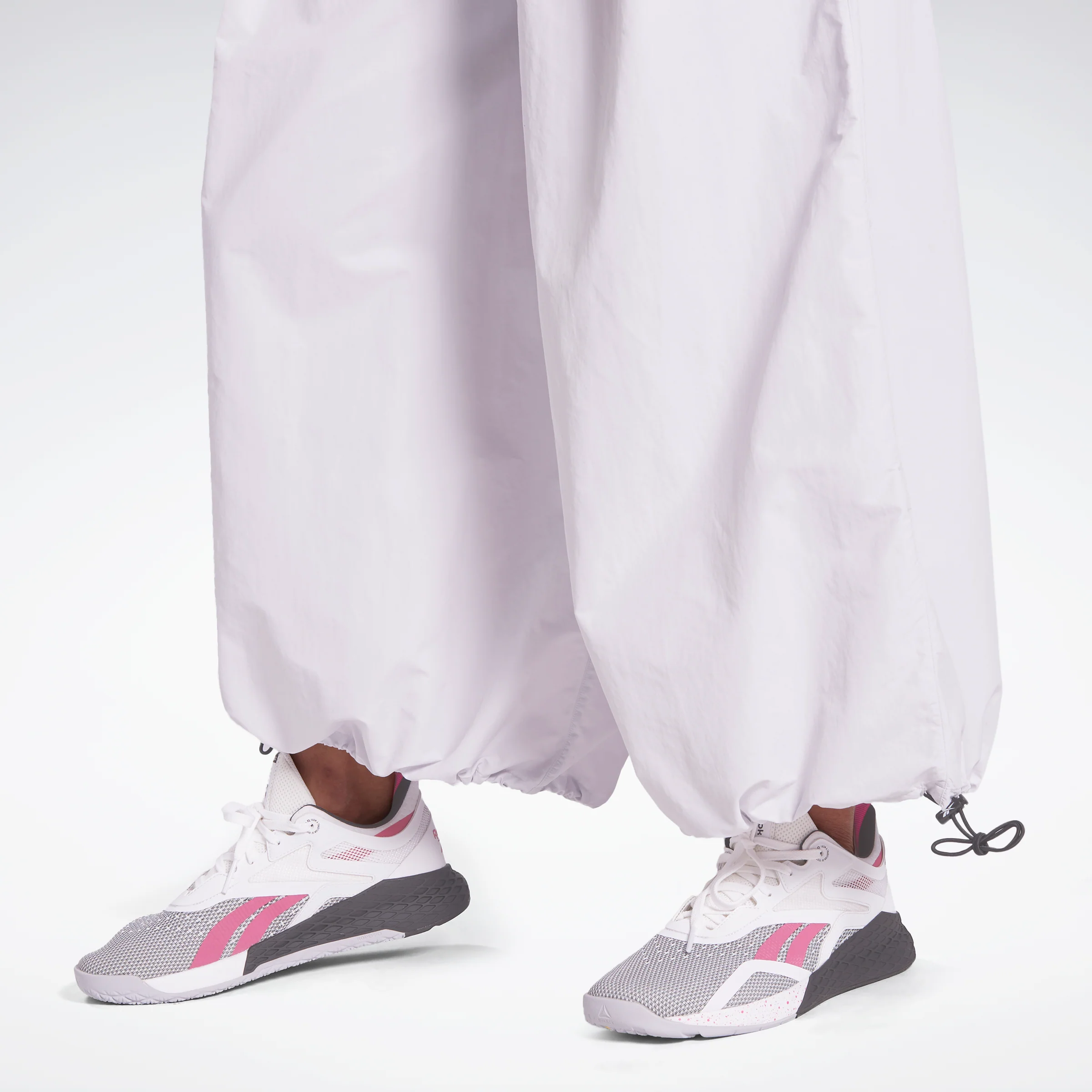 Reebok Apparel Women Wide Leg Woven Tracksuit Bottoms Porcel - Image 4