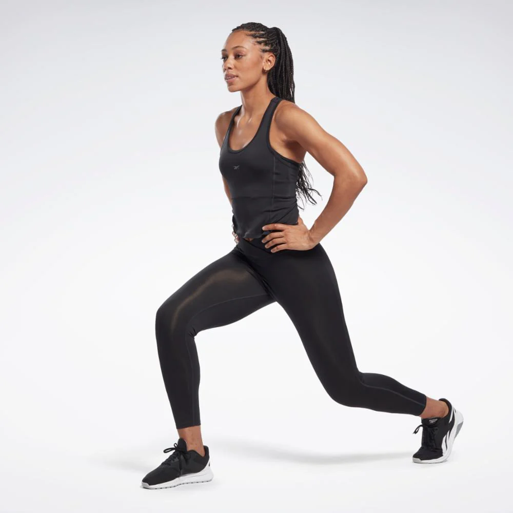 Reebok Apparel Women Workout Ready Basic High-Rise Leggings NGHBLK - Image 2