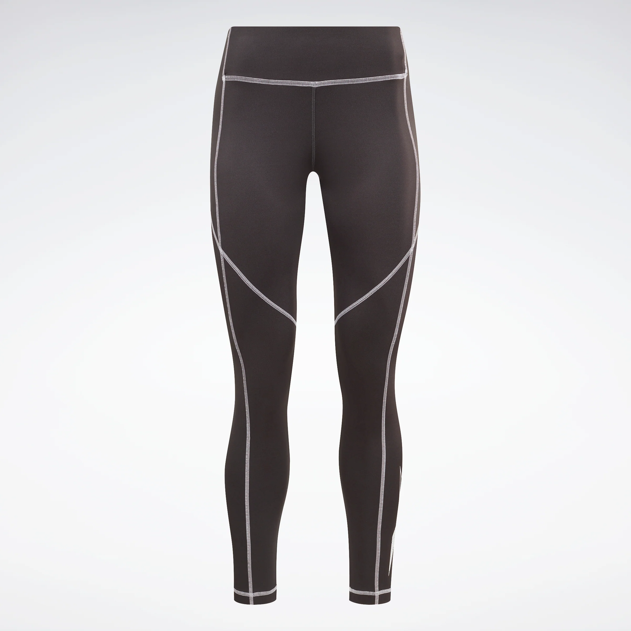 Reebok Apparel Women Workout Ready Big Logo Leggings Black/White - Image 6