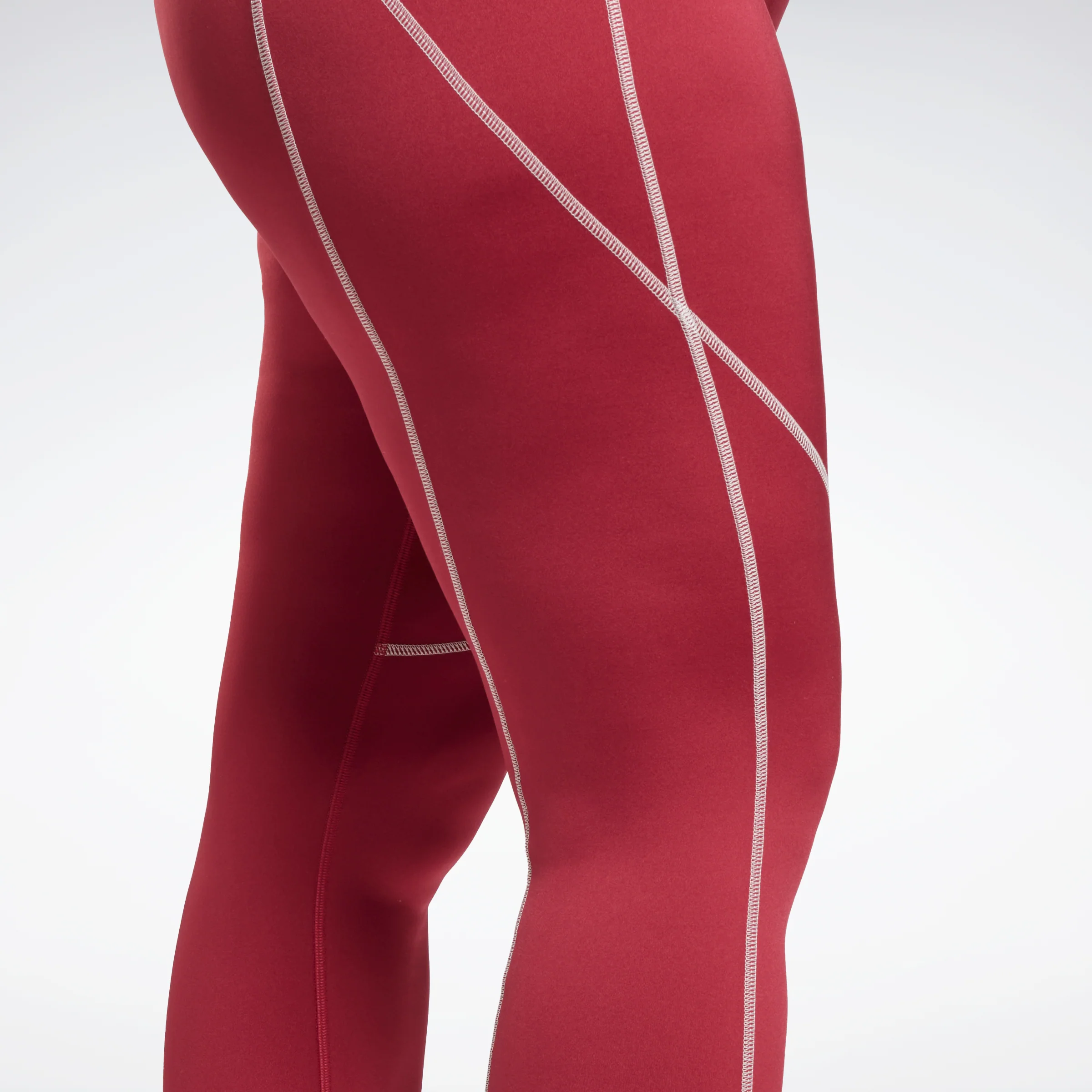 Reebok Apparel Women Workout Ready Big Logo Leggings (Plus Size) Punber - Image 3