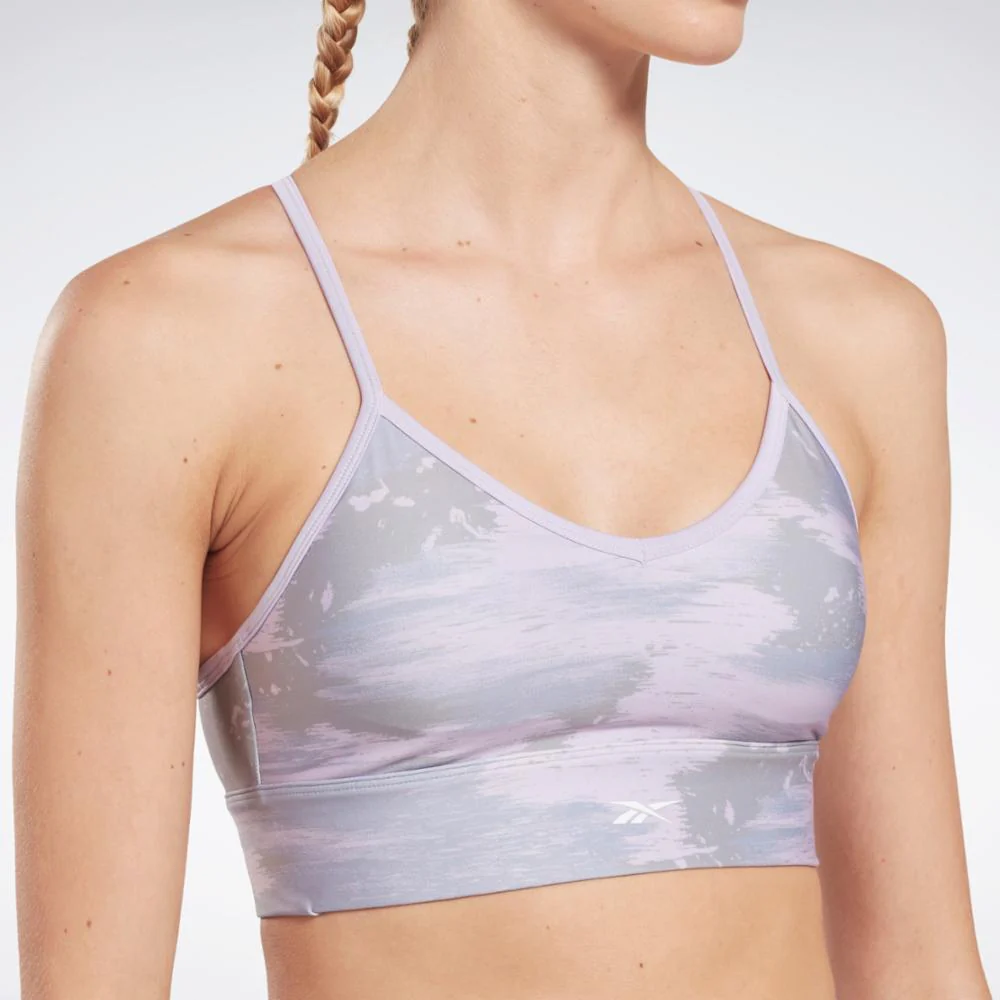 Reebok Apparel Women Workout Ready Camo Print Bra VIOHAZ