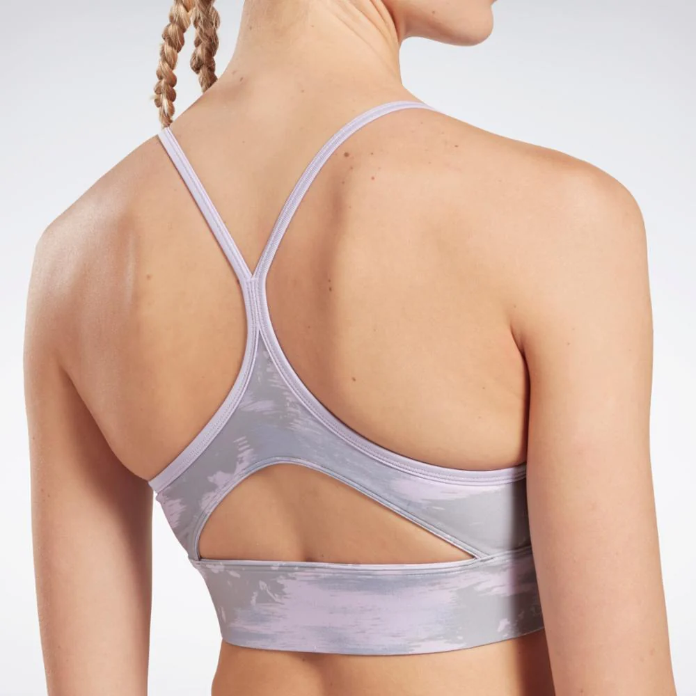 Reebok Apparel Women Workout Ready Camo Print Bra VIOHAZ - Image 5