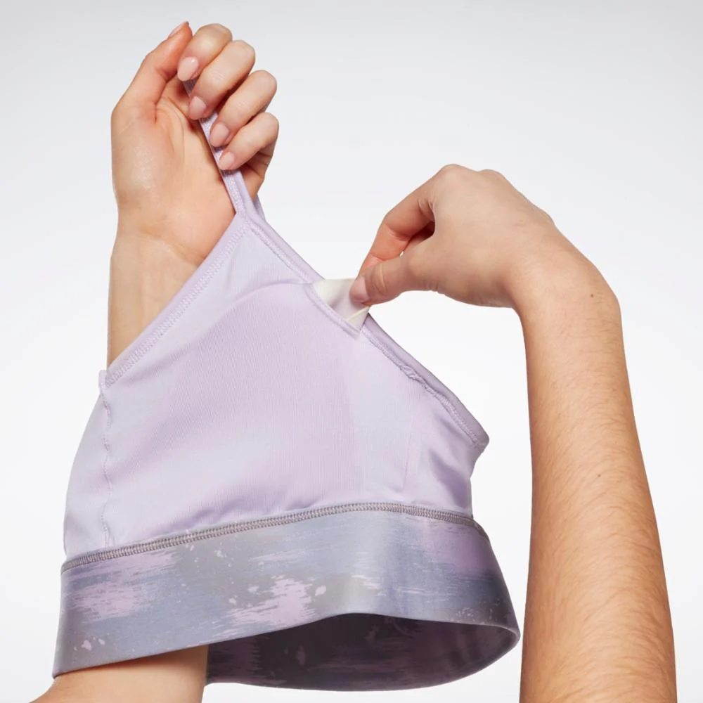 Reebok Apparel Women Workout Ready Camo Print Bra VIOHAZ - Image 6