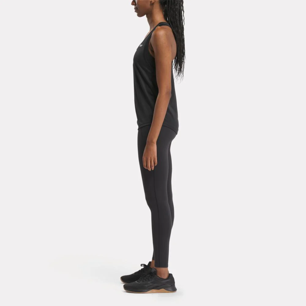 Reebok Apparel Women Workout Ready Mesh Back Tank Top NGHBLK - Image 2