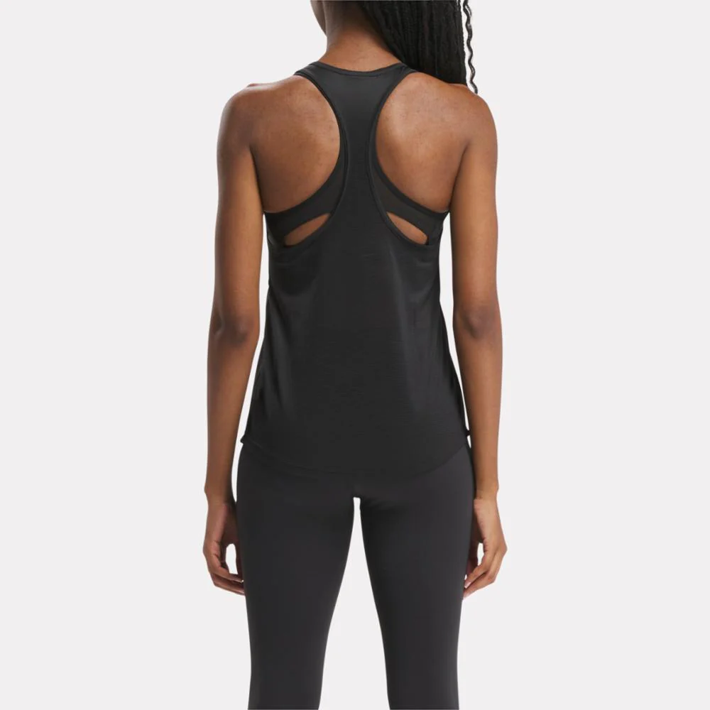 Reebok Apparel Women Workout Ready Mesh Back Tank Top NGHBLK - Image 3