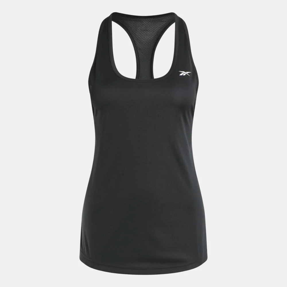Reebok Apparel Women Workout Ready Mesh Back Tank Top NGHBLK - Image 6