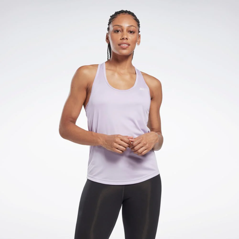 Reebok Apparel Women Workout Ready Mesh Back Tank Top PUROAS - Image 2