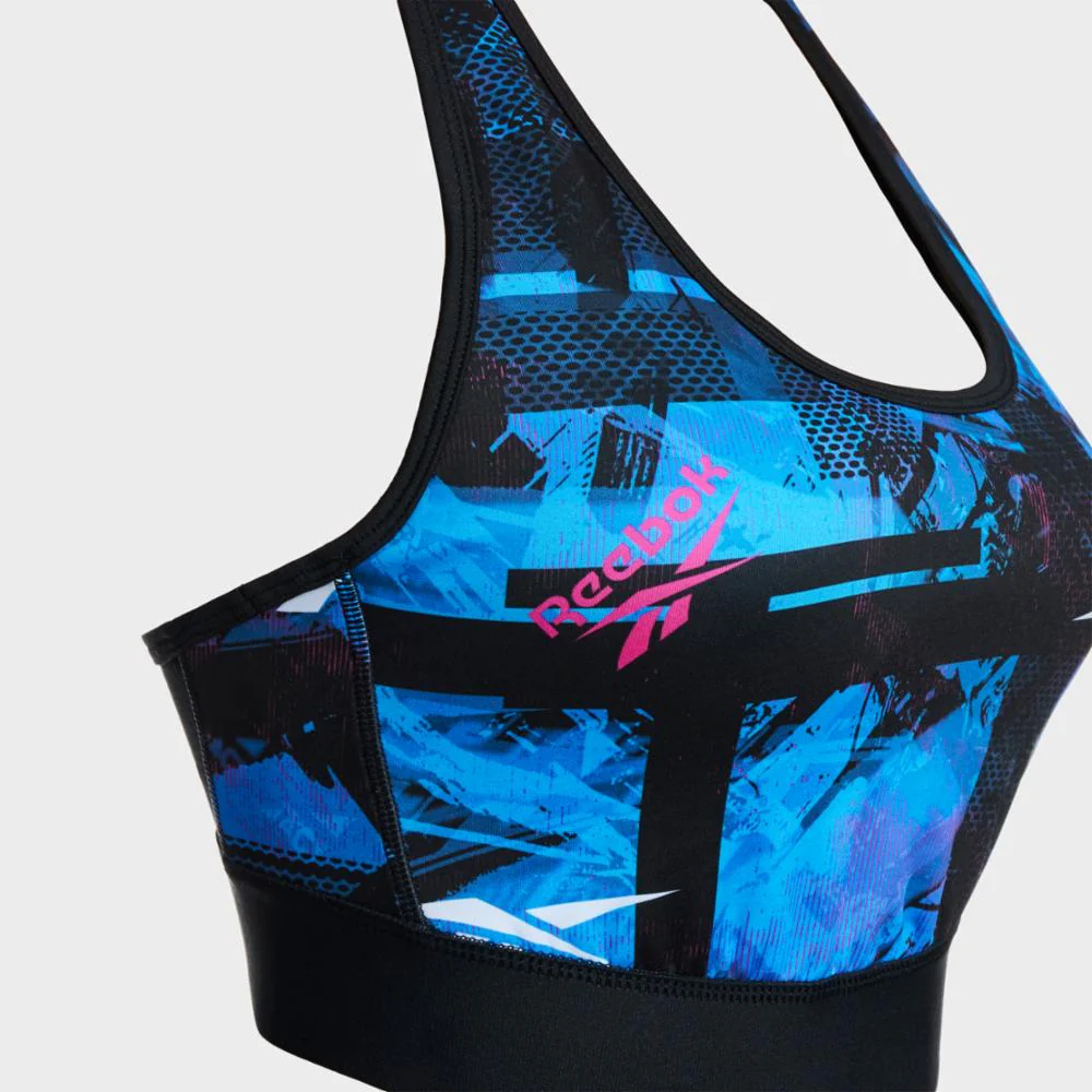 Reebok Apparel Women Workout Ready MYT Racer Bra BLACK - Image 3