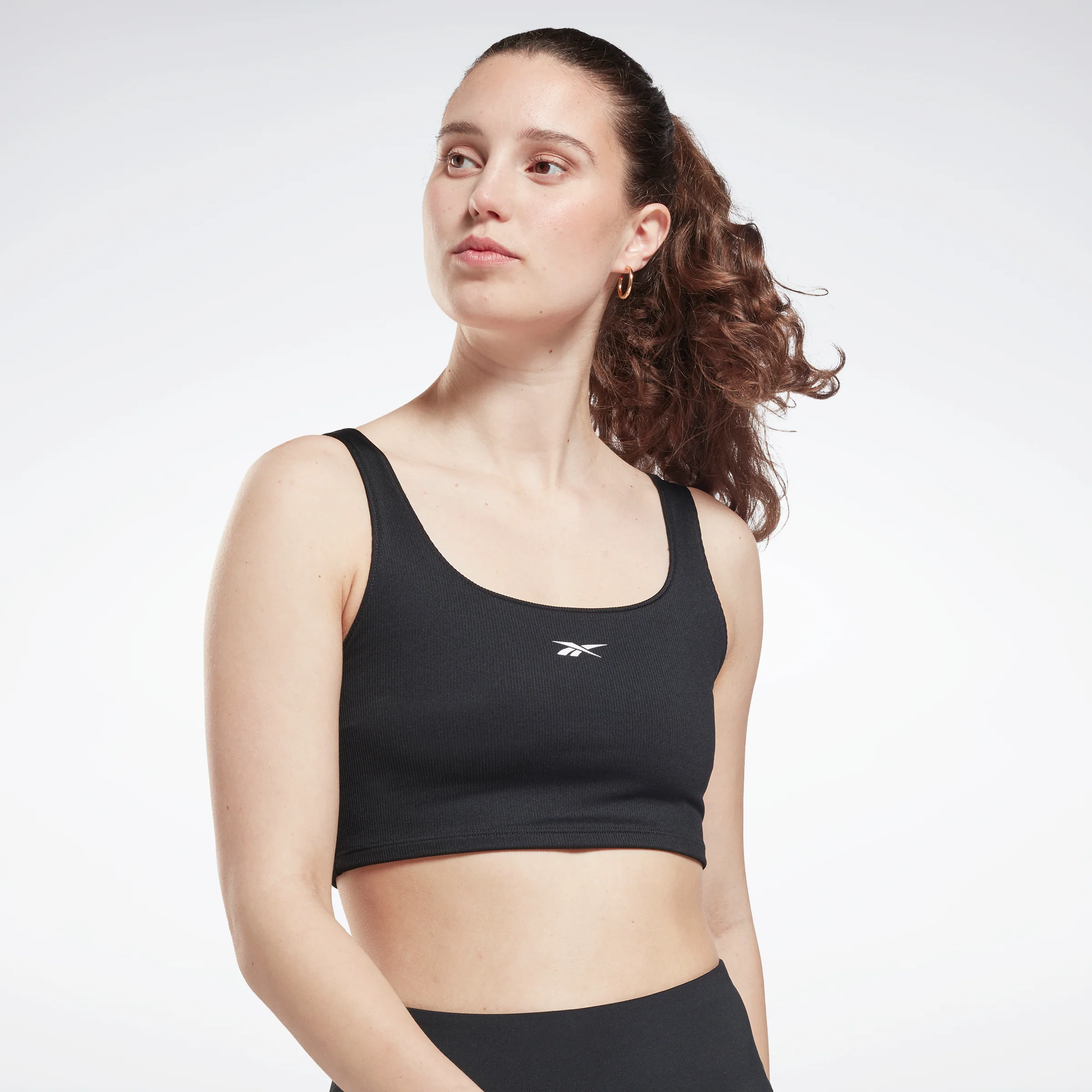 Reebok Apparel Women Workout Ready Rib Bralette Black