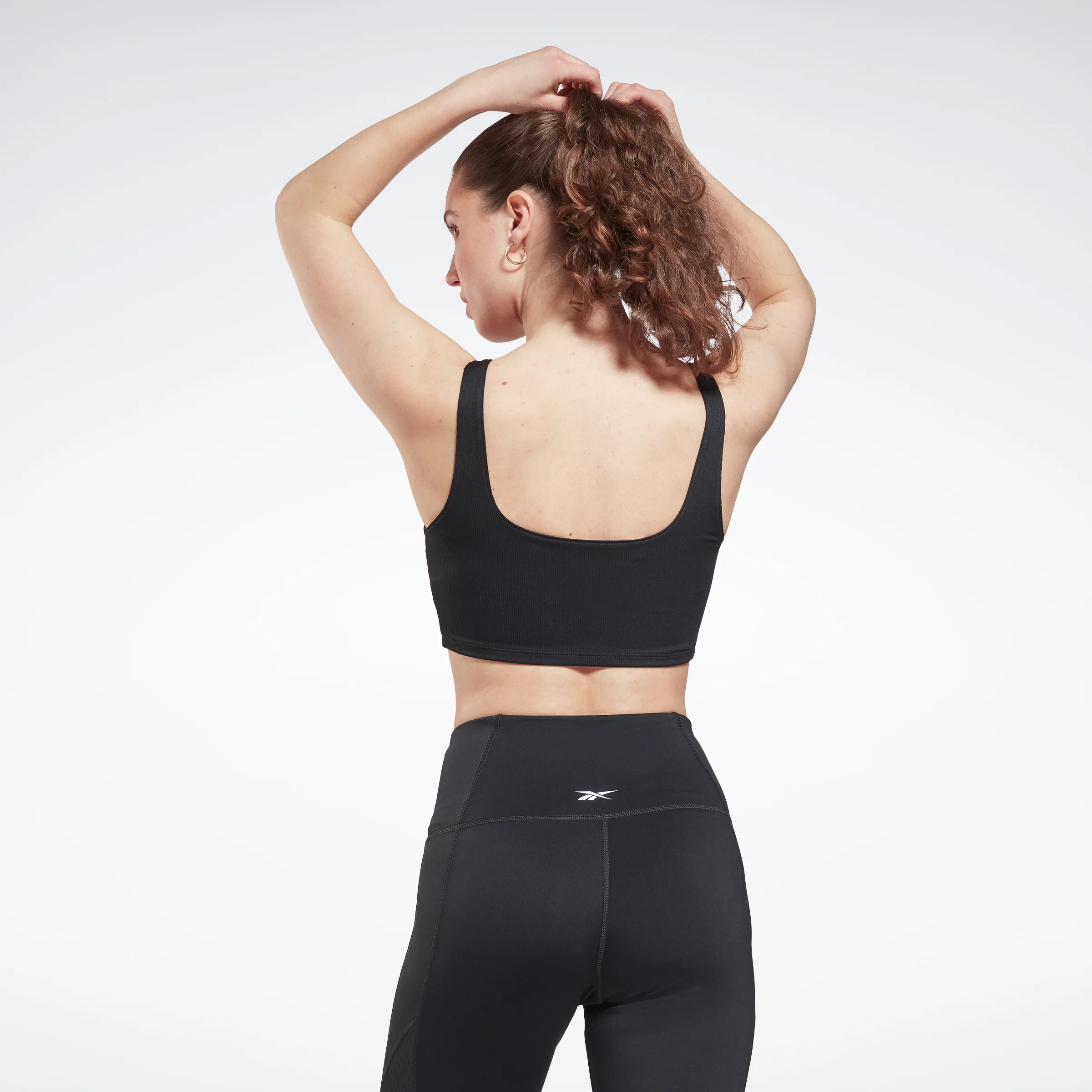 Reebok Apparel Women Workout Ready Rib Bralette Black - Image 3