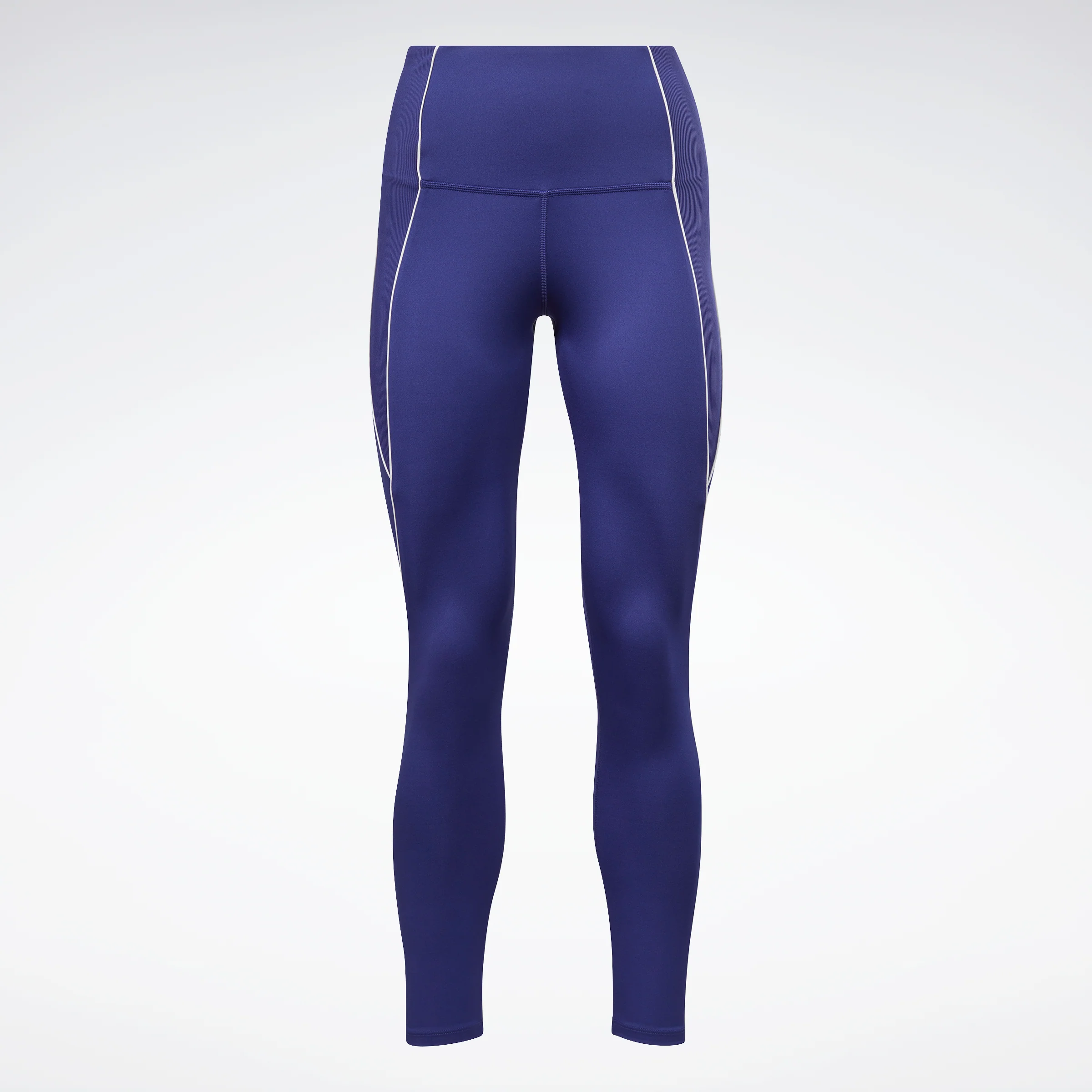 Reebok Apparel Women Workout Ready Ribbed High-Rise Leggings Bolprp - Image 6