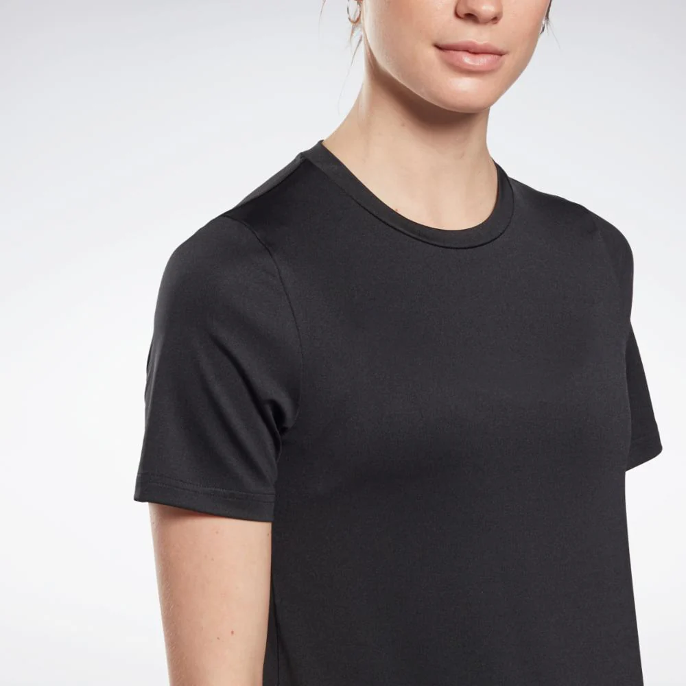 Reebok Apparel Women Workout Ready Speedwick T-Shirt BLACK - Image 5