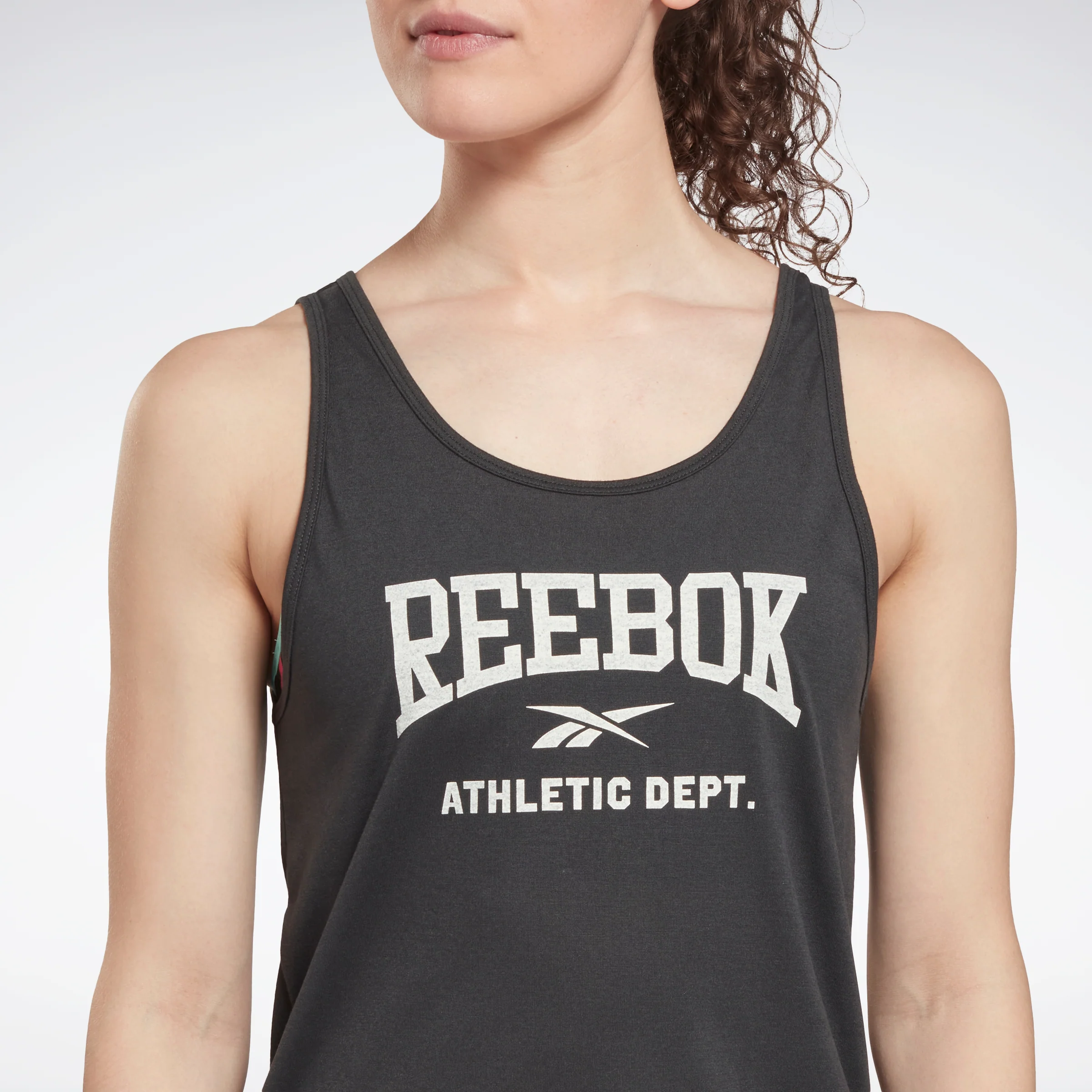 Reebok Apparel Women Workout Ready Supremium Graphic Tank Top Nghblk - Image 4
