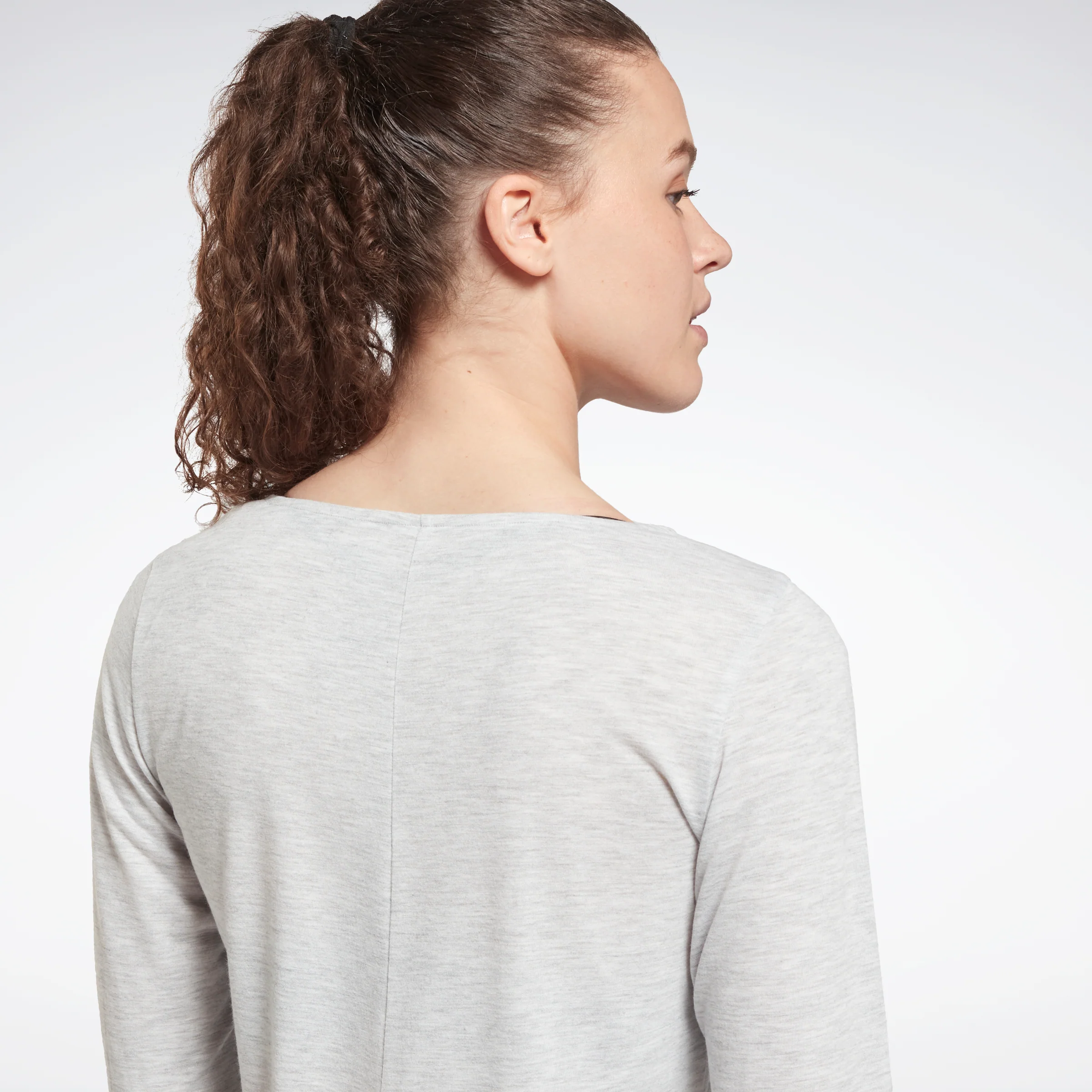 Reebok Apparel Women Workout Ready Supremium Long-Sleeve Top T-Long-Sleeve Top Lgreyh - Image 4