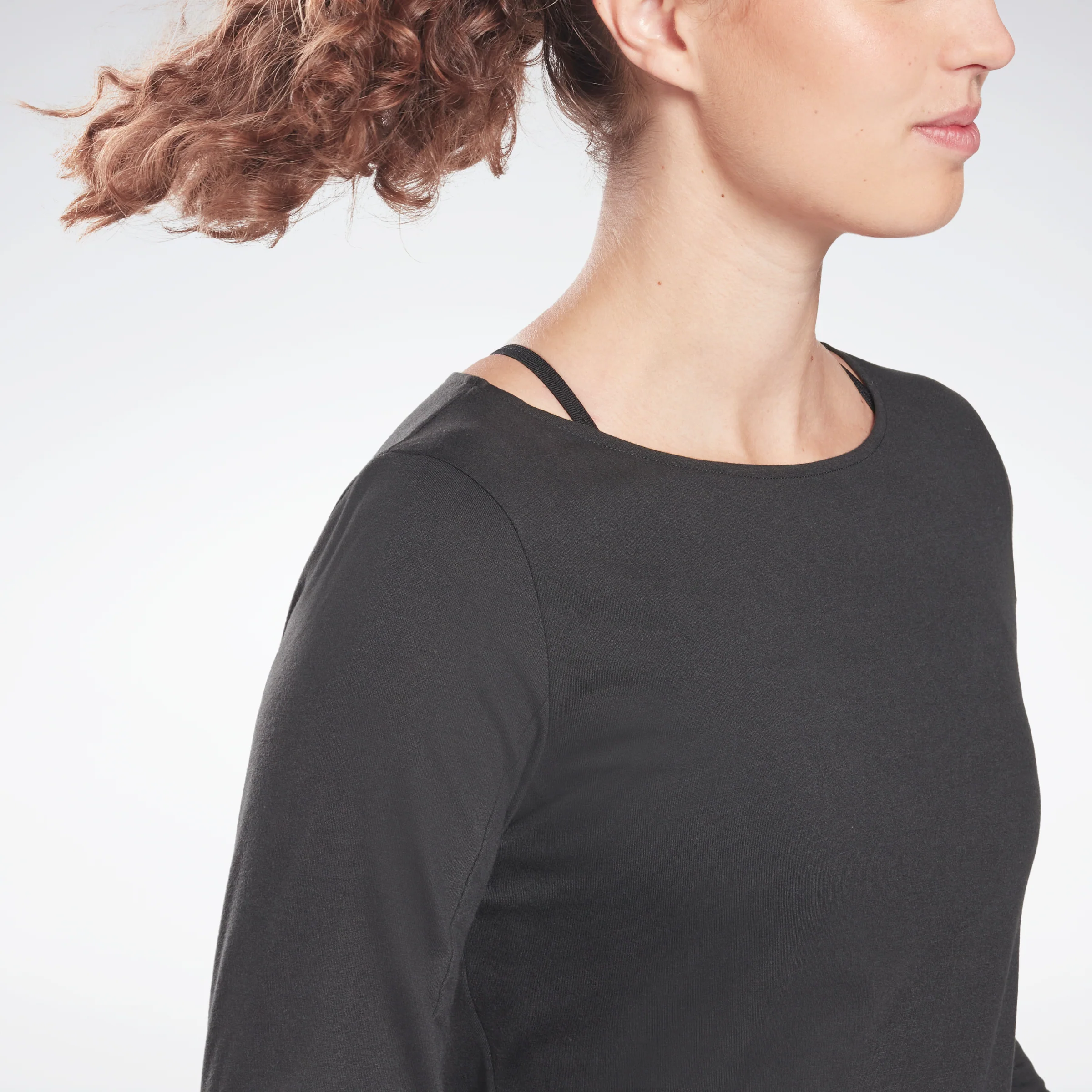 Reebok Apparel Women Workout Ready Supremium Long-Sleeve Top T-Long-Sleeve Top Nghblk - Image 5