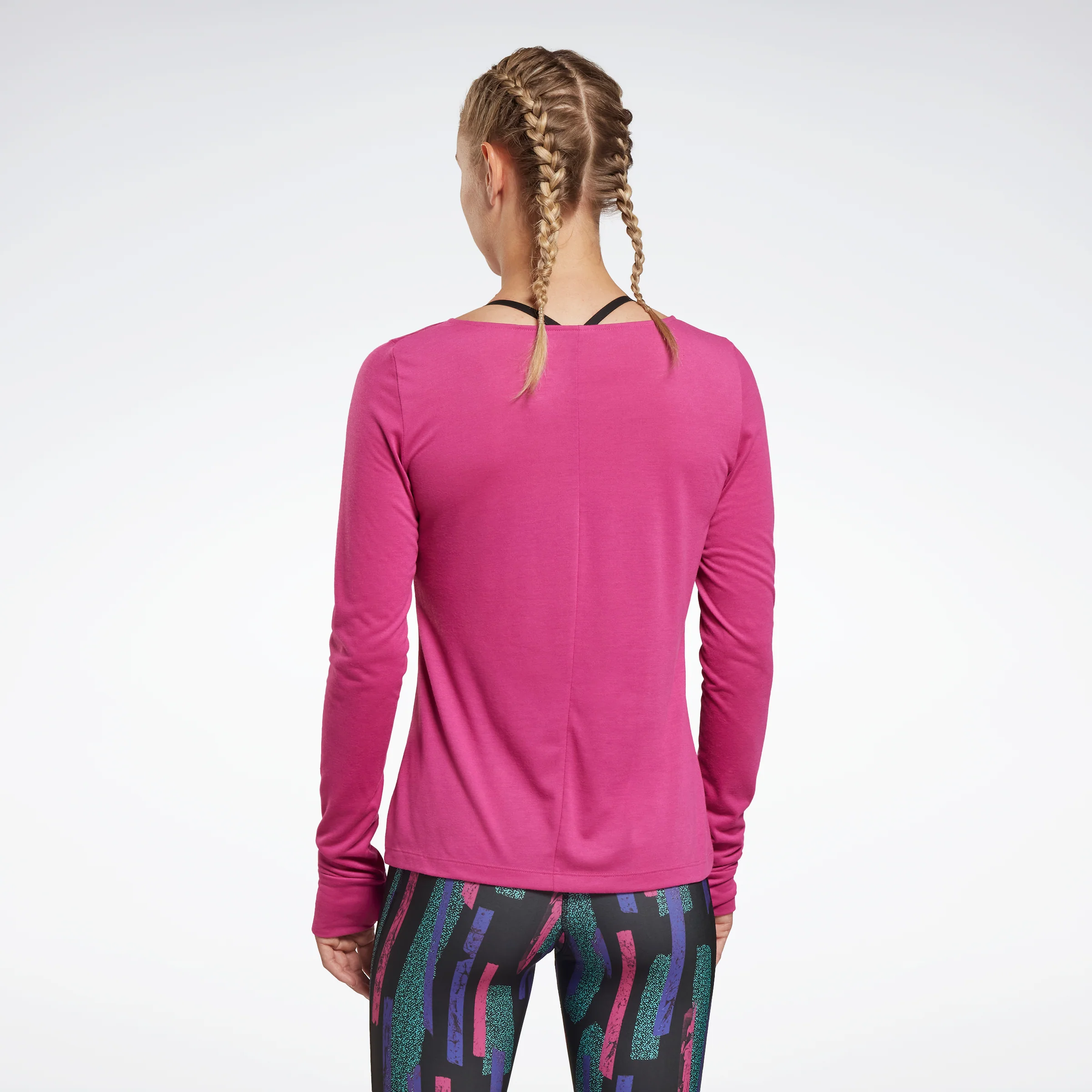 Reebok Apparel Women Workout Ready Supremium Long-Sleeve Top T-Long-Sleeve Top Seprpi - Image 3