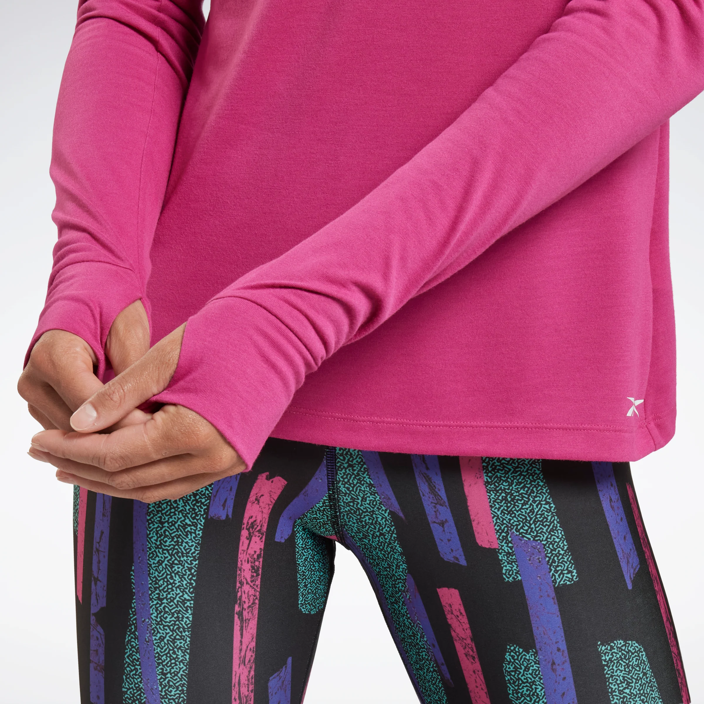 Reebok Apparel Women Workout Ready Supremium Long-Sleeve Top T-Long-Sleeve Top Seprpi - Image 5