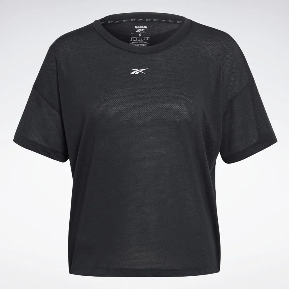 Reebok Apparel Women Workout Ready Supremium T-Shirt BLACK - Image 6