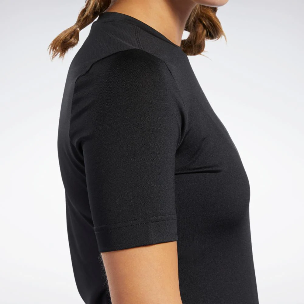 Reebok Apparel Women Workout Ready Supremium Tee BLACK - Image 6