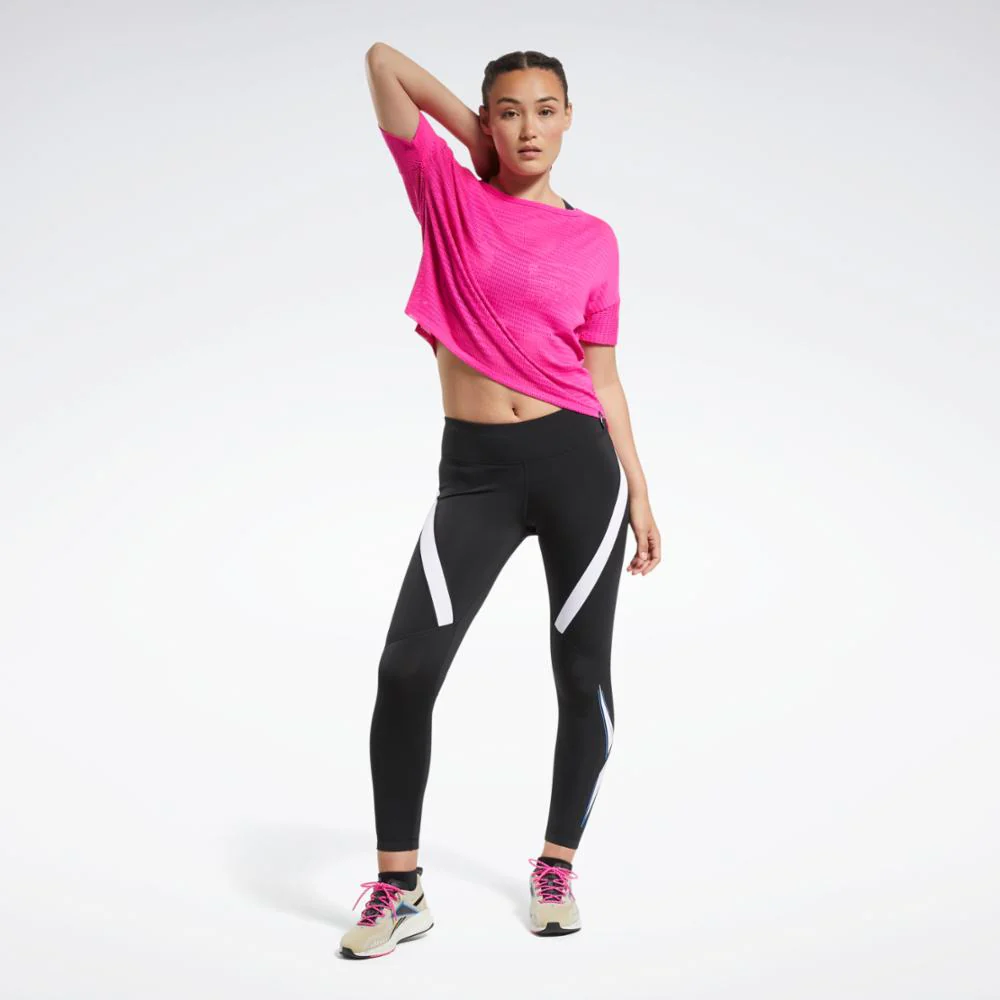Reebok Apparel Women Workout Ready Vector Leggings NGHBLK - Image 2