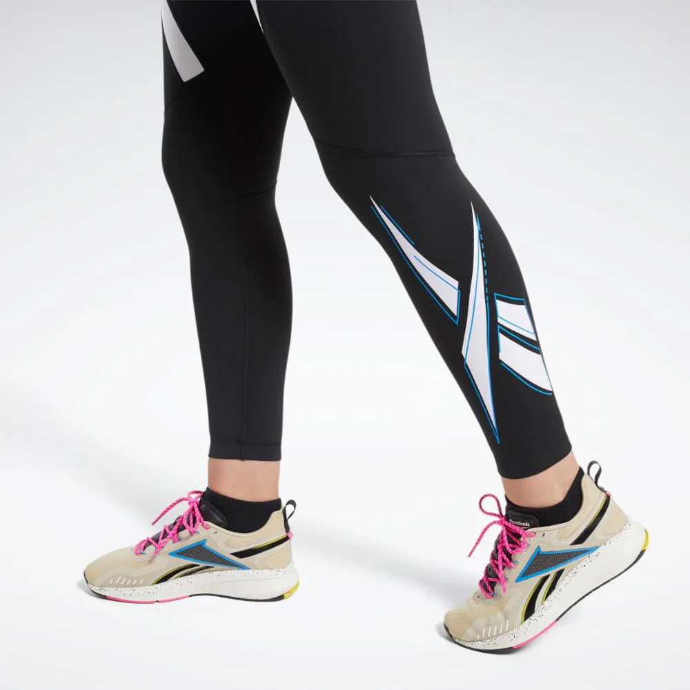 Reebok Apparel Women Workout Ready Vector Leggings NGHBLK - Image 4
