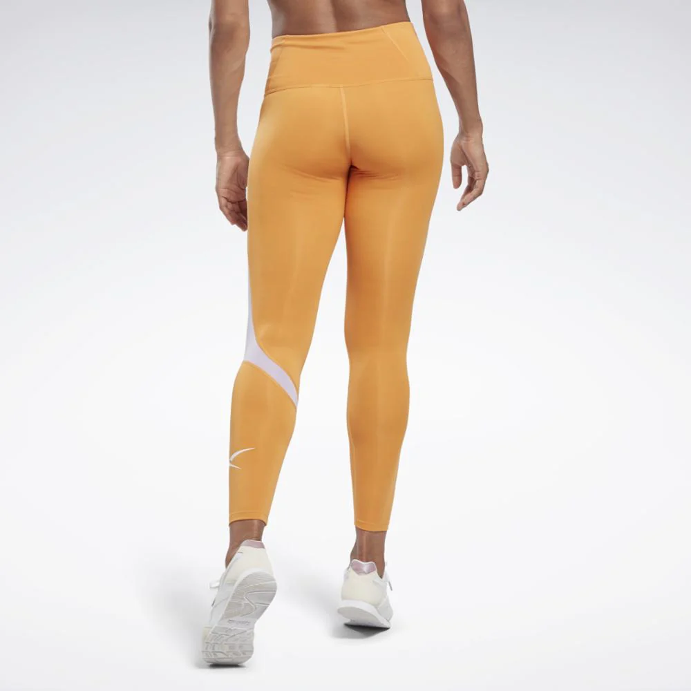 Reebok Apparel Women Workout Ready Vector Leggings PEAFUZ - Image 3