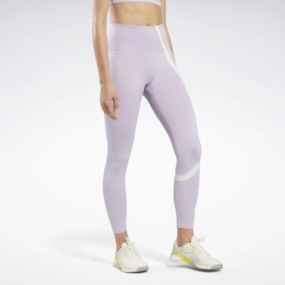 Reebok Apparel Women Workout Ready Vector Leggings PUROAS - Image 2
